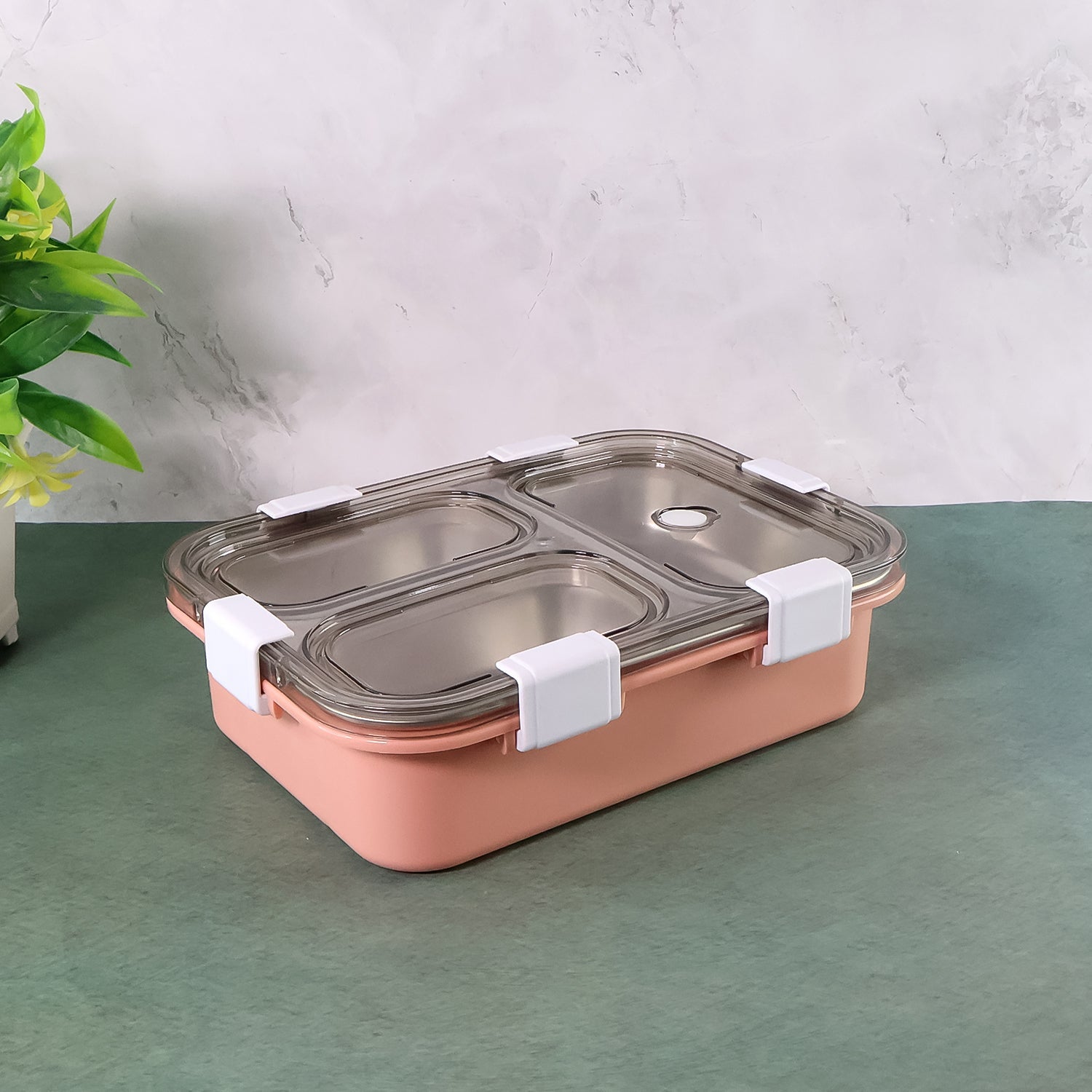 3-Compartment Lunch Box - (1 Pc) 3-Compartment Lunch Box - (1 Pc)